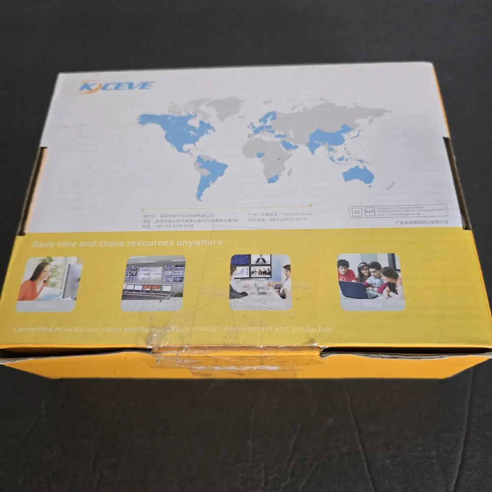 Kceve HDMI 4 Ports KVM Switcher 18 GBPs Windows, Mac, TV, Camera Connector